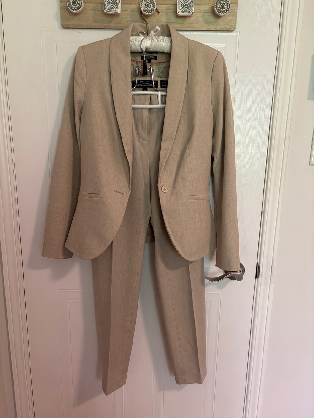 RW&CO. Women's Beige Suit Blazer (Pants Sold Separately)